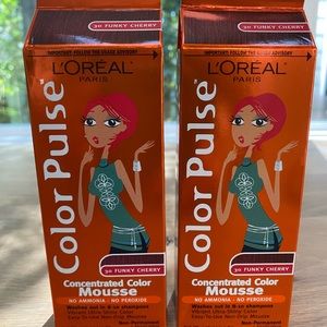 2 boxes L’ORÉAL Color Pulse Mousse Funky Cherry #30